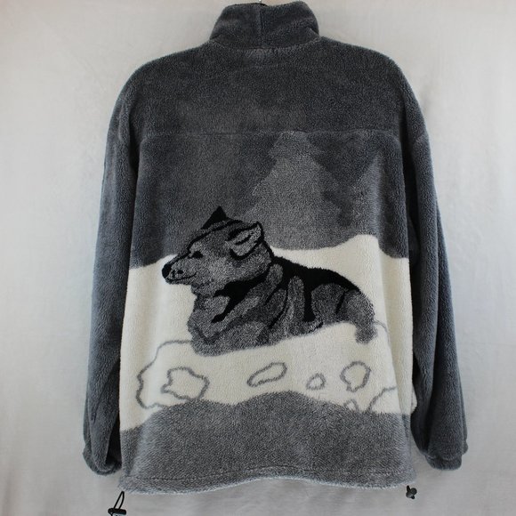 Vintage Milton Zip Fleece Arctic Wolves Jacket (2XL) - Picture 2 of 10